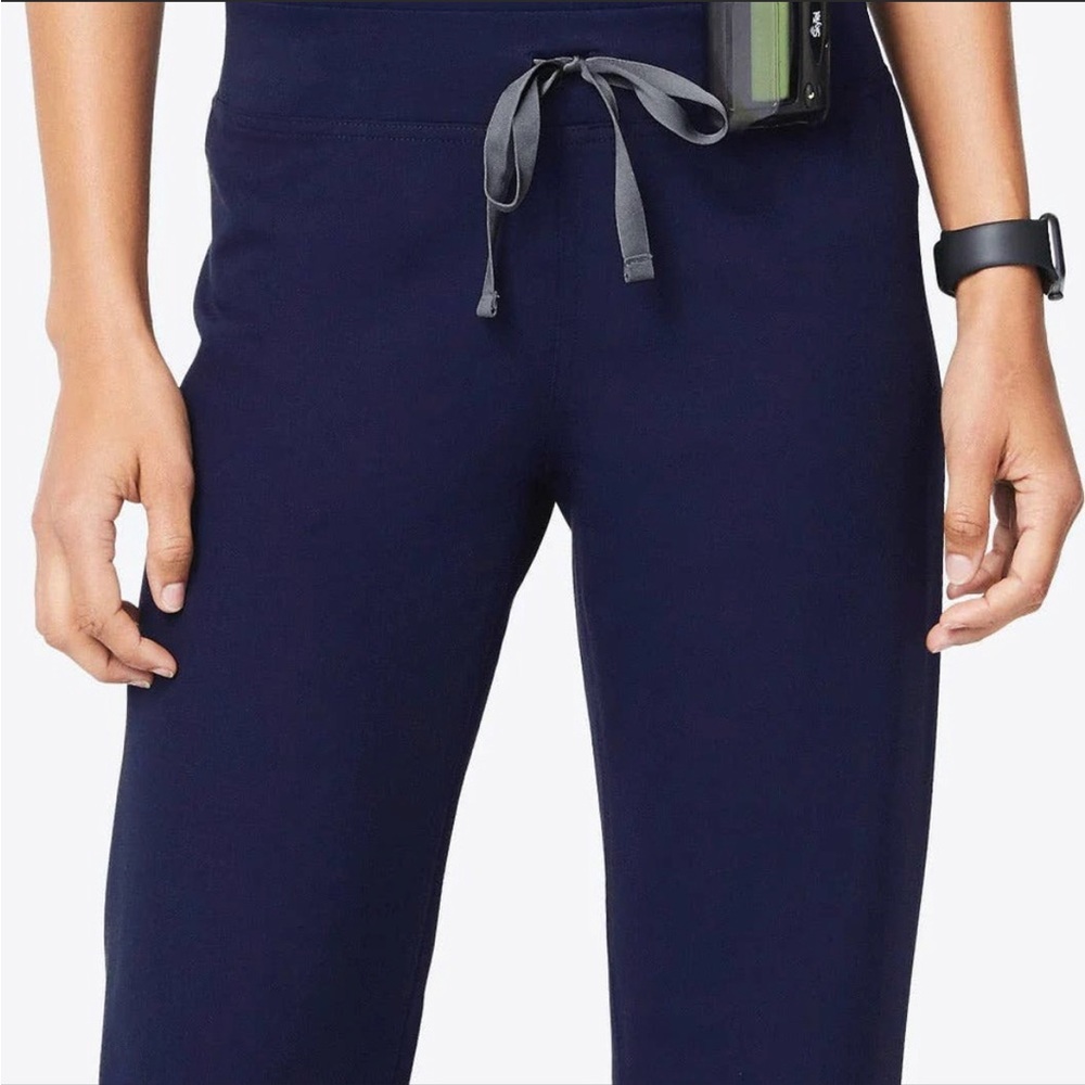 Figs Technical Collection Womens Scrubs Nursing Pants Navy Blue Small Livingston